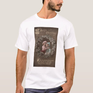 A Happy ChristmasLittle Kids Hugging T-Shirt