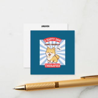 A Happy Dog Cute Dog Card