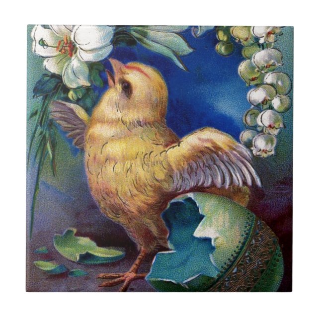 A Happy Easter Ceramic Tile (Front)