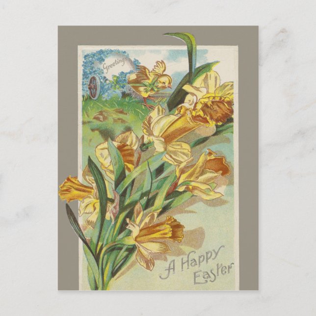 A Happy Easter Holiday Postcard (Front)