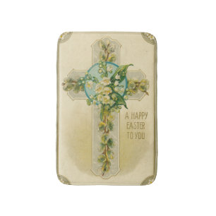 A Happy Easter to You - Antique Postcard, Bath Mat