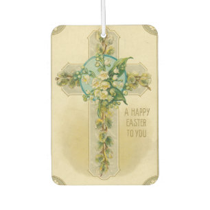 A Happy Easter to You - Antique Postcard,  Car Air Freshener
