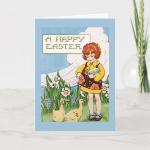 "A Happy Easter" Vintage Holiday Card