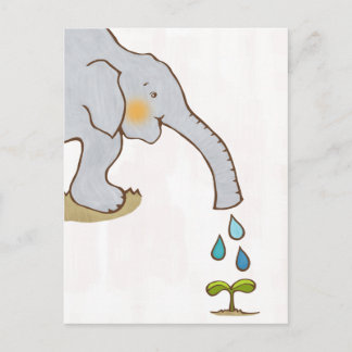 A Happy Elephant Postcard