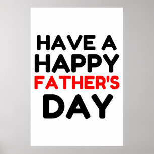 A Happy Fathers Day Poster