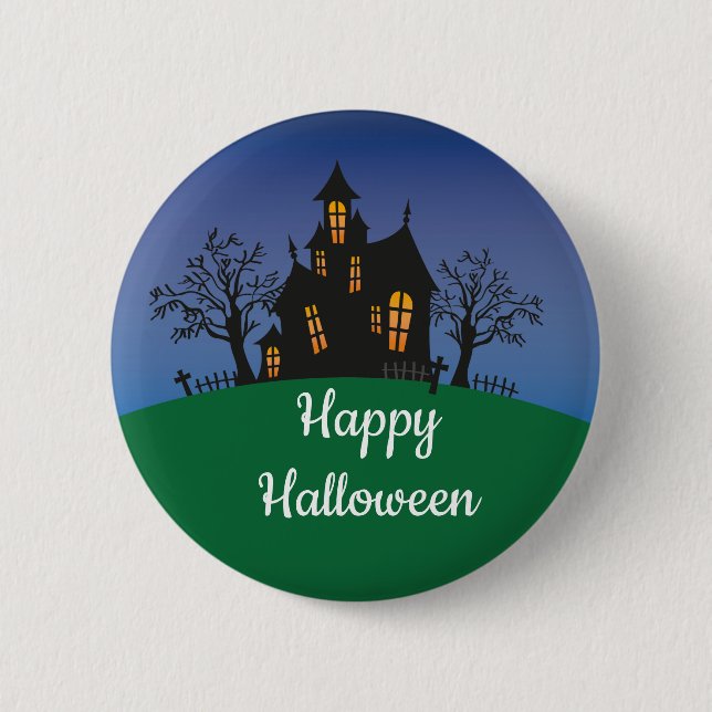 A Happy Halloween 6 Cm Round Badge (Front)