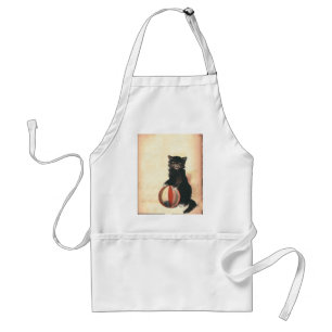 A Happy HALLOWEEN Boo To You Black Cat Standard Apron