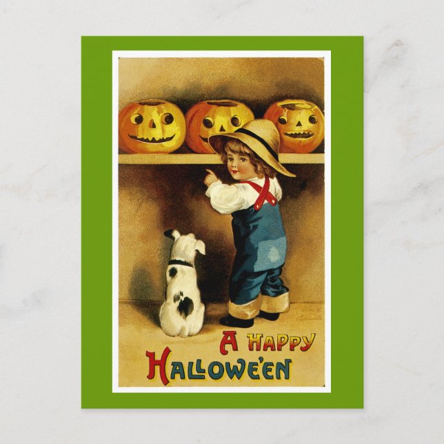 A Happy Halloween Postcard (Front)