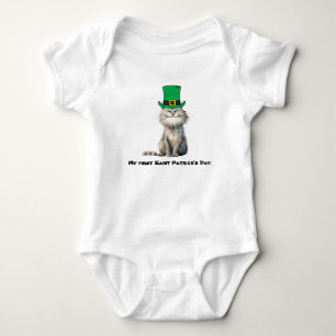 A happy Irish Cat Baby Bodysuit