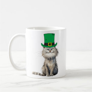 A happy Irish Cat Coffee Mug