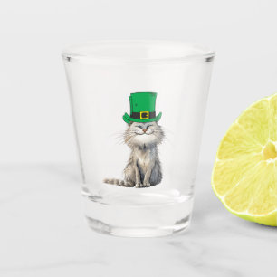 A happy Irish Cat Shot Glass