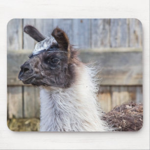 A Happy Llama Mouse Pad