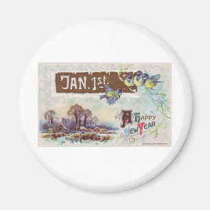 A Happy New Year Magnet