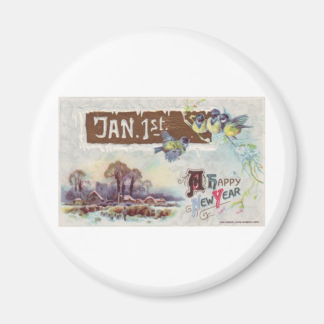 A Happy New Year Magnet (Front)