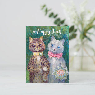 A Happy Pair Louis Wain Postcard