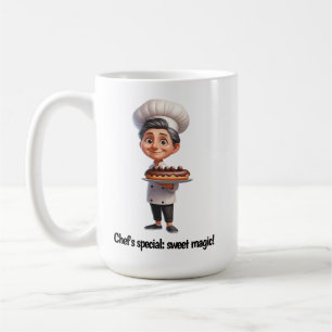 A Happy Pastry Chef Posing for the Camera Coffee Mug