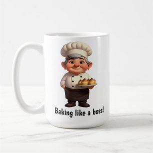 A Happy Pastry Chef Posing for the Camera Coffee Mug