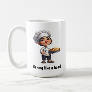 A Happy Pastry Chef Posing for the Camera Coffee Mug