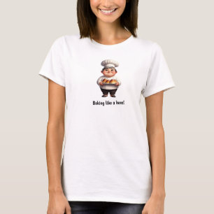 A Happy Pastry Chef Posing for the Camera T-Shirt