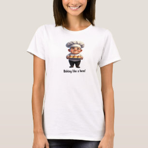 A Happy Pastry Chef Posing for the Camera T-Shirt