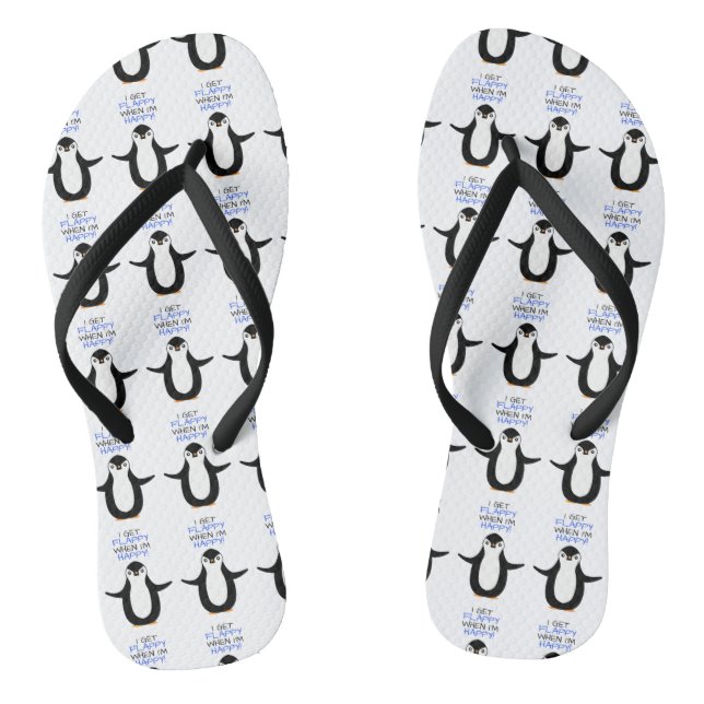 A happy penguin thongs (Footbed)