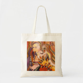 A Happy Woman with Her Red-Painted Toenail Tote Bag