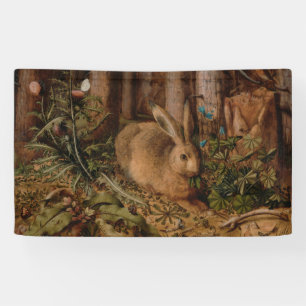 A Hare in the Forest (by Hans Hoffmann) Banner