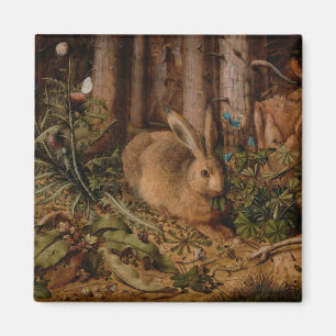 A Hare in the Forest (by Hans Hoffmann) Magnet