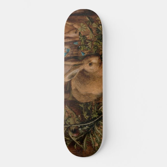 A Hare in the Forest (by Hans Hoffmann) Skateboard (Front)