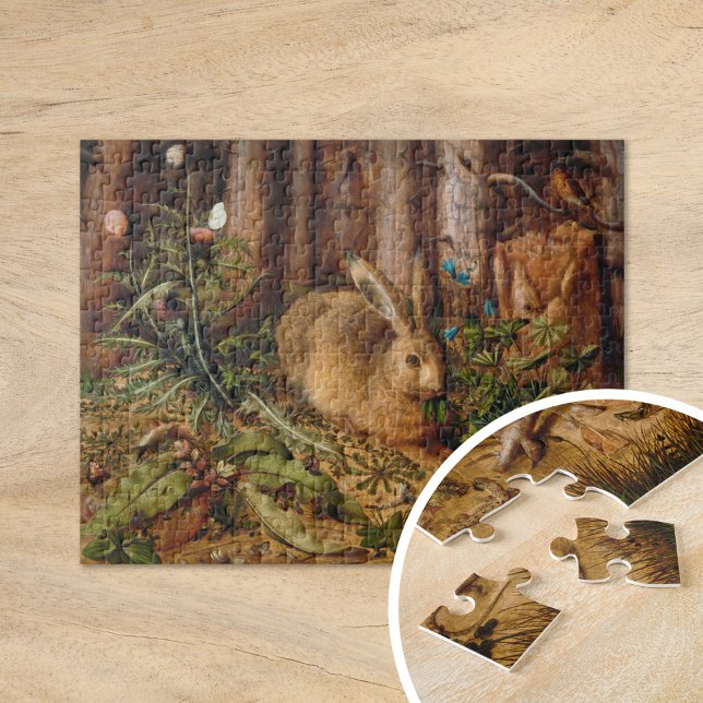 A Hare in the Forest | Hans Hoffmann Jigsaw Puzzle (Creator Uploaded)