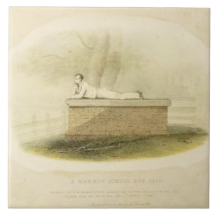 A Harrow School Boy (1805) - Lord Byron (1788-1824 Tile