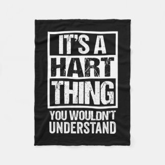 A hart thing wouldn't understand surname last name fleece blanket