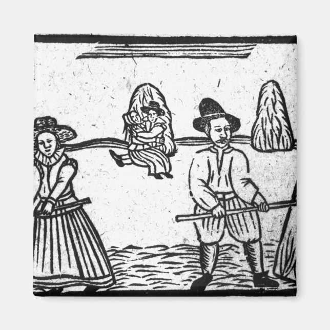 A Harvesting Scene Magnet (Front)