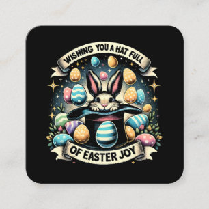 A Hat full of Easter Joy Square Business Card