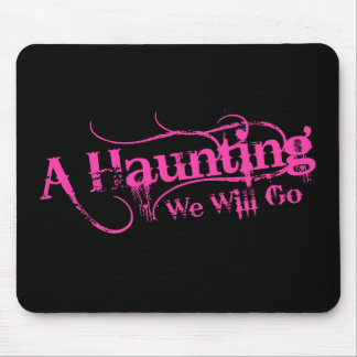 A Haunting We Will Go LLC Pink Logo Mouse Pad