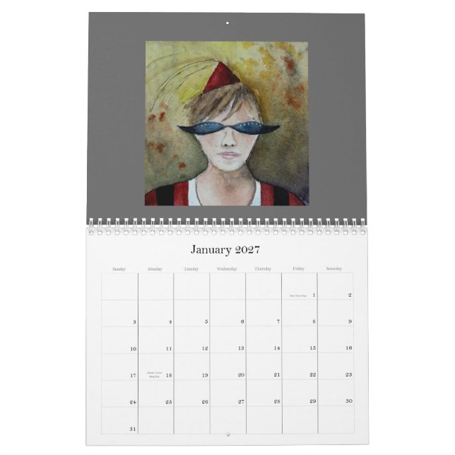 A Head Full of Whimsey Calendar (Jan 2027)