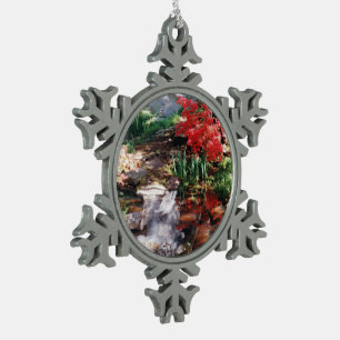 A Healing Place Snowflake Pewter Christmas Ornament