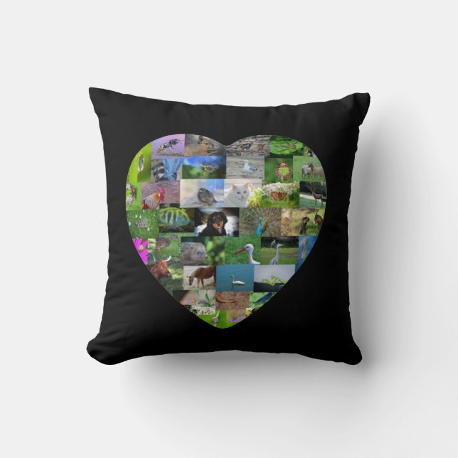 A heart for animals cushion (Front)