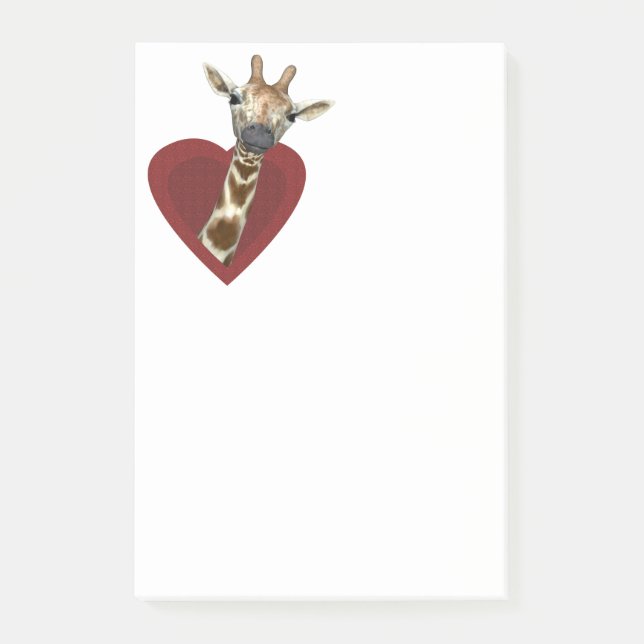 A Heart For Giraffes Post-it Notes (Front)