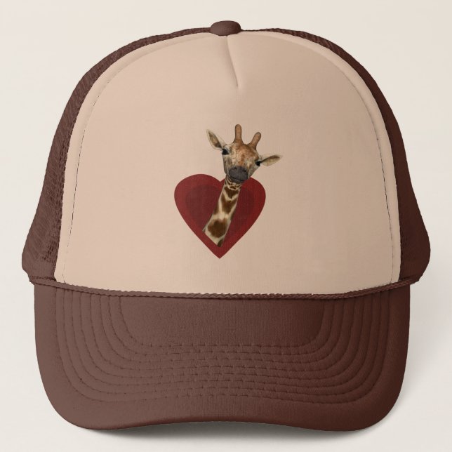 A Heart For Giraffes Trucker Hat (Front)