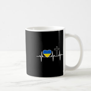 A Heart For Jesus And Ukraine - Christian Clothing Coffee Mug