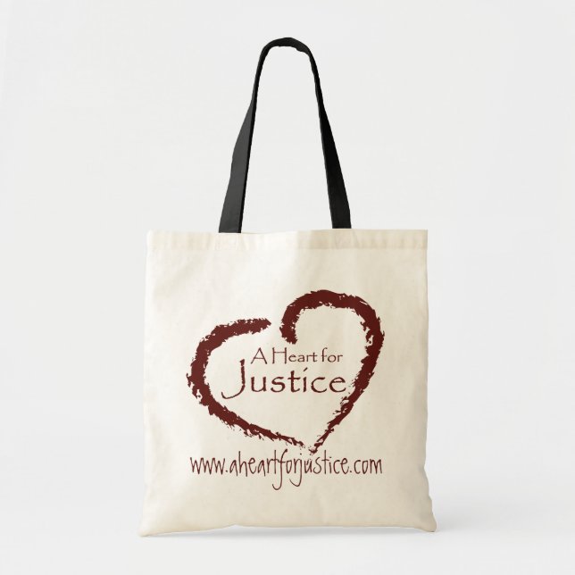 A Heart for Justice book bag (Front)