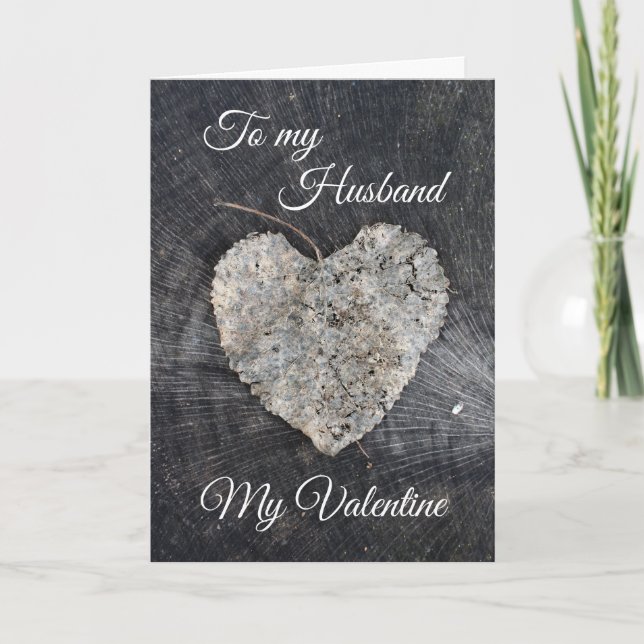 A Heart for my Husband Valentine's Card (Front)