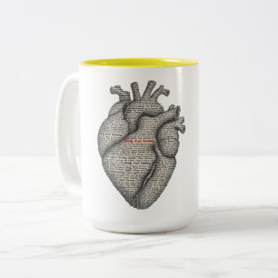 A Heart Full of Words Two-Tone Coffee Mug