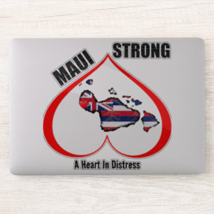 A HEART IN DISTRESS MAUI STRONG Red
