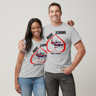 A HEART IN DISTRESS MAUI STRONG Red T-Shirt