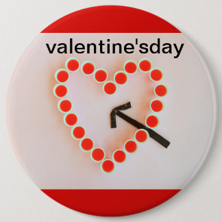 a heart of glasses hit by an arrow on Round Button