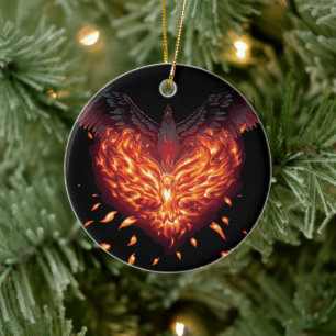 A Heart Reborn Ceramic Ornament