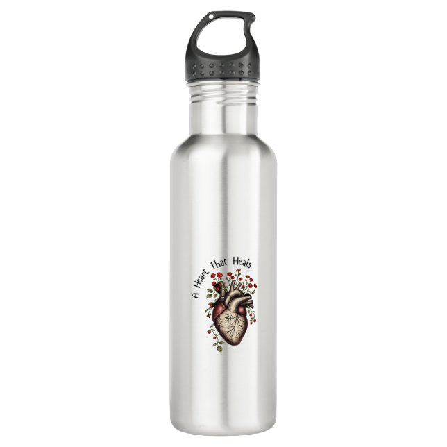 A Heart That Heals 710 Ml Water Bottle (Front)