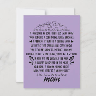 A Heartfelt Tribute to Mum Holiday Card